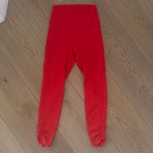 Women's Red Leggings